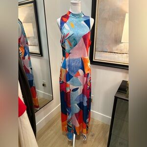 Nicole Miller Vibrant Multicolor Maxi Dress